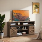 Funnihomi Farmhouse Tv Stand  Entertainment Center Up To 65  With Shelf 