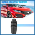 2 Pcs Car Hood Rubber Bumper Stops Cushion For Honda Civic Black