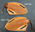 Handmade Leather Knife Sheath Pancake Fixed Blade Knives Belt Folding Tool Case