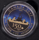 2017 Canada 5 Dollars Colorized 150th Anniversary Voyageur 1 Oz 9999 Silver Bu