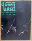Vintage Down Beat Jazz Mag Lot Of 2-w Mailing Labels Feb 16  1961   July 5  1962
