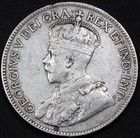 1919-c Newfoundland Canada 25 Cent 163k Mintage Very Fine  Km 17 Free Shipping