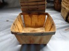 Lot Of 12 - Wooden Farm Berry Strawberry Boxes - Size Is 5  X 5  X 3 