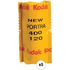 Kodak Color Negative Film Professional Portra 400 120 5 Pack 8331506_