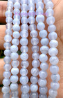 Wholesale 6 Pcs Natural Blue Lace Agate 5 Mm 7 5    Crystal Stretch Bracelet