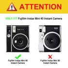 Protective Case For Fujifilm Instax Mini 40 Instant Camera Leather Bag Cover