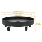 55 Gal Drum Dolly Barrel Cart 900lbs With Swivel Casters Steel 5 Wheels