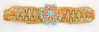 Kenneth Jay Lane Belt Gold Tone-rhinestone Pastel Colors Kjl Read