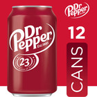 Dr Pepper Soda Pop  12 Fl Oz  12 Pack Cans