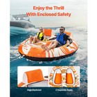 Uimoso Towable Tubes For Boating 2-person Inflatable Boat W 2 Cockpits backrests