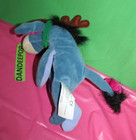Disney Store Winnie The Pooh Eeyore Reindeer Bean Bag Plush Stuffed Animal Toy