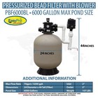 Easypro 6000 Pressurized Bead Filter With Back Flush Blower