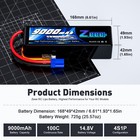 2x Zeee 4s Lipo Battery 14 8v 9000mah Ec5 100c For Rc Car Truck Boat Helicopter