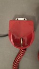Vintage Red Wall Mount Handset With Cradle Intercom Nurse Dr Fire