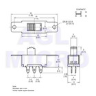 3 Position Dpdt 2p3t Pcb Panel Slide Switch Replacement For Fender  