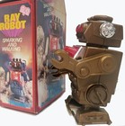 Vintage Ray Robot Windup Sparking Action Windup Space Toy 