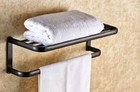Oil Rubbed Bronze Square Bathroom Accessories Set Bath Hardware Towel Bar S016