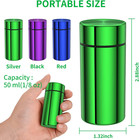 Portable Aluminum Storage Jar 3-pack airtight Smell Proof Container  Metal Water