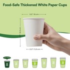 Paper Cups 8 Oz Disposable Coffee Cups  1000 Pack Thickened Disposable Hot Cu   