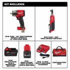 Milwaukee 3890-22 M18 Fuel   M12 Fuel 2-tool Cordless Combo Kit