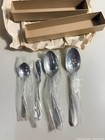 New 4 Pc Oneida Silver Satin Normandy Hostess Serving Set  Spoon Knife  H1095