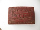 Antique Asian Soap Jewelry Box Chinese Cinnabar Red Carved