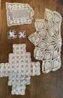 Assortment  Of Vintage Handmade Crocheted And Tatted Cotton Lace Doilies