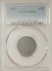 1857 Half Cent  Pcgs Xf-40