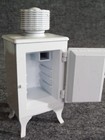 Dee s Delights Dollhouse Miniature 1920 s Monitor Top Refrigerator 1 12 Scale