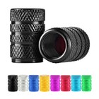 4x Pack Aluminum Valve Stem Caps Tire Covers Rust-free Metal Screw Lid Car truck