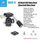 Tripod Monopod Ball Head Panoramic Tripod Head Cnc Video Head With Handle 22lbs