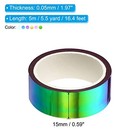  Metalized Tape 0 59 Inch X 5 5 Yards  6 Roll Self Adhesive Holographic Foil 