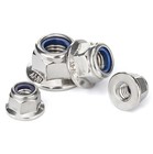 M3 M4 M5 M6 M8 M10 M12 A2 a4 Stainless Steel Flanged Nyloc Lock Nuts Flange Nuts