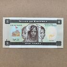 Eritrea s First Banknote  1 Nafka Currency 1997 Paper Money Memorabilia Note