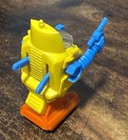 Vintage Bruder Mini Miniature Robot Space Toy - West Germany - Yellow Body