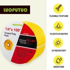 1 4   100  Yellow  Poly Twisted Rope