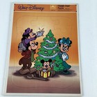 Walt Disney Mickey Mouse   Friends Christmas Frame Tray Puzzles Vintage Golden 