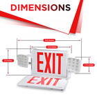 Led Indoor Exit Sign Emergency Light Remote Capable Red green Fire Resistant