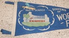 Rare Souvenir Pennant 1933 Chicago World s Fair Hall Of Science Original Paper