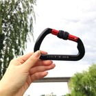 30kn Heavy Duty Screwgate Locking Carabiner D-ring Clip Hook For Climbing Caving