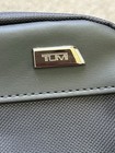 Tumi For Delta Gray Nylon Zippered Pouch Small Travel Toiletry Cosmetic Bag