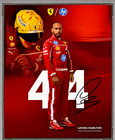 Goat 7x F1 World Champion Lewis Hamilton Signed Ferrari Drivers Card Auto Psa 10