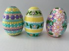 Handpainted Wooden Easter Eggs - Set Of 6
