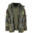 Mil-tec German Army Parka W Liner Goretex Camo Flecktarn Waterproof Men Jacket