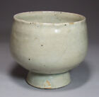 A Very Fine rare Korean High Footed Buncheong Bowl-15th C