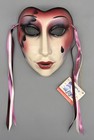 Vtg Clay Art Ceramic Face Wall Art Mask Theatre Tears Lady 1980 About Face