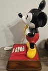 Vintage 1976 The Mickey Mouse Phone Landline Push Button Telephone Disney Euc