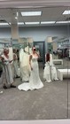 Size 4 David   s Bridal White Wedding Dress Brand New