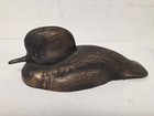 1990 Ducks Unlimited Resin Mini Duck Decoy Hooded Merganser