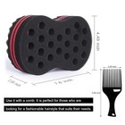 Barber Hair Brush Sponge Dreads Locking Twist Afro Curl Coil Wave Hair Care Tool